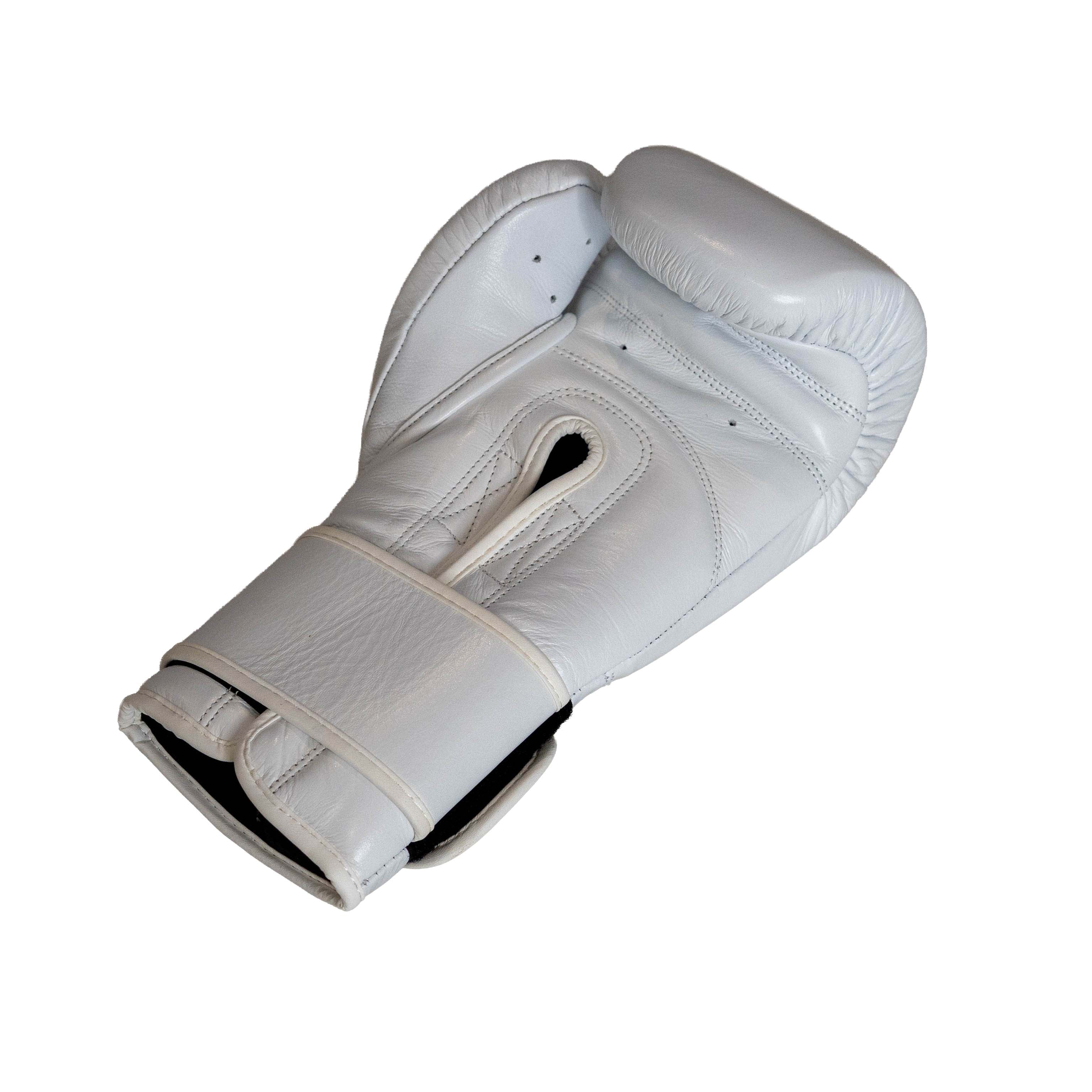 14oz White Strap Glove